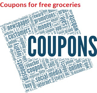 Coupons for free groceries
