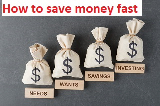 How to save money fast